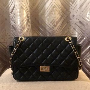 Black Leather Purse